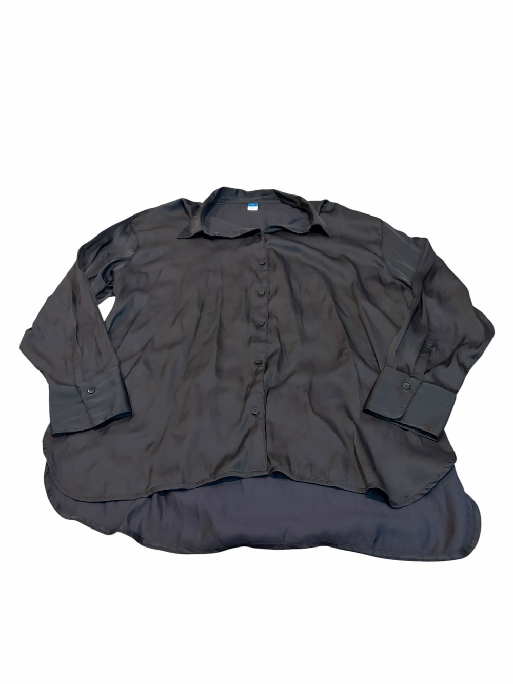 OLD NAVY silky black button down